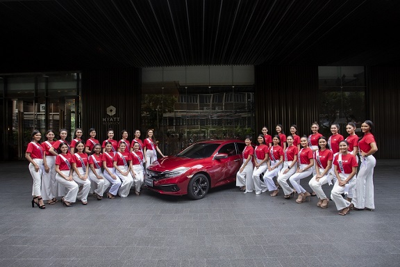 ฮอนด้า หนึ่งในผู้สนับสนุนหลักของการประกวด Miss Universe Thailand 2020 นำ ฮอนด้า ซีวิค สีใหม่ สีแดงอิกไนต์ รุ่น TURBO RS ร่วมเป็นส่วนหนึ่งในกิจกรรมช่วงเก็บตัว ก่อนการประกวดรอบตัดสิน 10 ต.ค. นี้