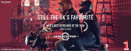 รอยัล เอนฟิลด์ อินเตอร์เซปเตอร์ 650 ครองตําแหน่ง “Best Retro Bike of the Year” 2 ปีซ้อน