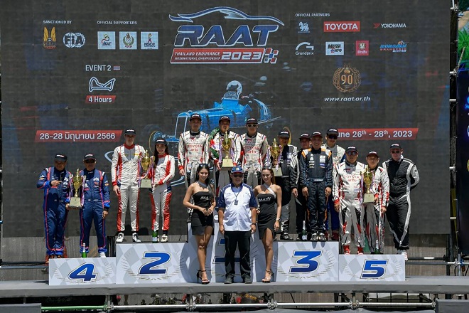Toyota Gazoo Racing Team Thailand ระเบิดฟอร์มดีกรีแชมป์โลก คว้าแชมป์มาราธอนทางเรียบ ในศึก RAAT Thailand Endurance International Championship 2023 รุ่น Touring Car ที่บางแสนสตรีท เซอร์กิต ชลบุรี