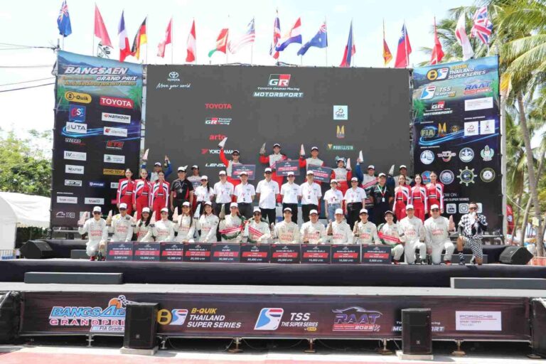 Toyota Gazoo Racing Motorsport 2023 เปิดฤดูกาลแข่งขันสุดร้อนแรง รถแข่งพร้อม นักแข่งคึก ผู้ชมระทึก ในรายการ Bangsaen Grand Prix