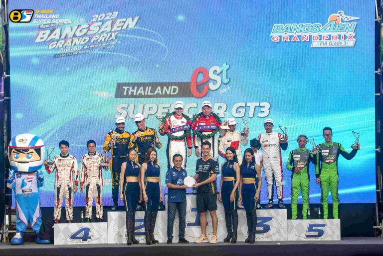 B-Quik Thailand Super Series 2023 ระเบิดความมันส์ เกมส์ความเร็วทางเรียบ  “สนั่น” Bangsaen Grand Prix 2023 สนาม Street Circuit เลียบชายหาดที่สวยงามที่สุดในระดับอาเซียน ภายใต้มาตรฐานสากลระดับ FIA เกรด 3